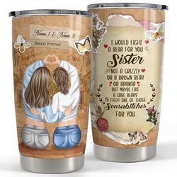 Personalized Tumbler – Sister Fight A Bear