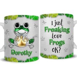 Personalized Mug – Frog Jewelry Style
