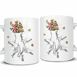 Personalized Mug – Mom Holding Hands