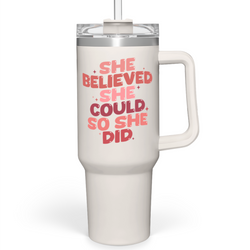 Quencher Tumbler 40oz – White Graduation