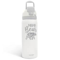 Push-button 32oz – Grey Mama Bear