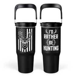 Flip Straw Tumbler 30oz – Black Hunting