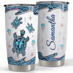 Personalized Tumbler – Sea Turtle
