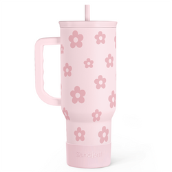 Slider Tumbler 40oz – Pink Floral