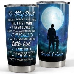 Personalized Tumbler – Dad Father Daughter