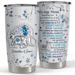 Personalized Tumbler – Elephant Crystal