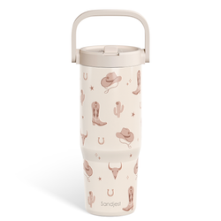Carry Handle 30oz Tumbler – Cowgirl