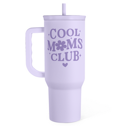 Slider Tumbler 40oz – Purple Cool Mom Club