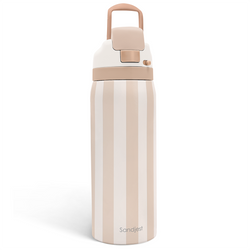 Push-button 32oz – Brown Stripe
