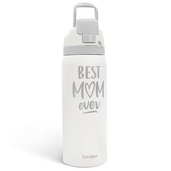 Push-button 32oz – Grey Best Mom Ever
