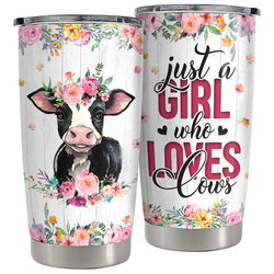 Curved Tumbler 20oz – White Cow 2