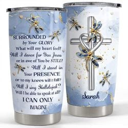 Personalized Tumbler – Cross Dragonfly