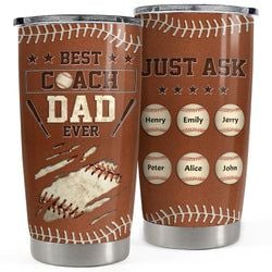 Personalized Tumbler – Best Coach Dad Ever