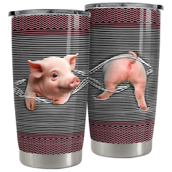 Curved Tumbler 20oz – Pig