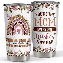 Personalized Tumbler – Rainbow Mom