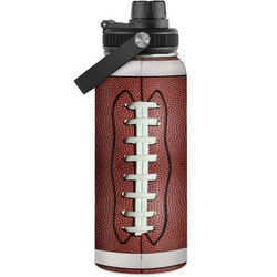 Chug Lid Water Bottle 32oz – Brown Football
