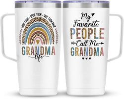 Handle Tumbler 20oz – White Grandma