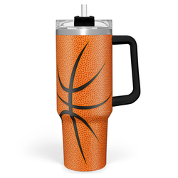 Quencher Tumbler 40oz – Orange Basketball
