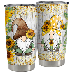 Curved Tumbler 20oz – Brown Gnome