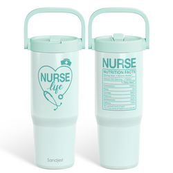 Carry Handle 30oz Tumbler – Nurse