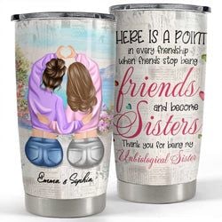 Personalized Tumbler – Unbiological Sister For Bestie