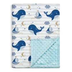 Baby Blanket – Blue Whale
