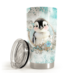Curved Tumbler 20oz – Penguin