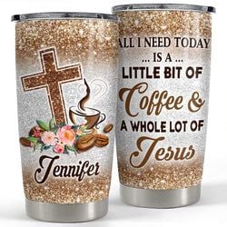 Personalized Tumbler – Jesus And Coffee
