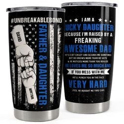 Personalized Tumbler – Father & Daughter Unbreakable Bond