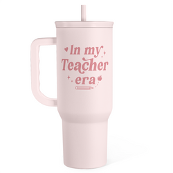 Slider Tumbler 40oz – Pink Teacher