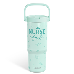 Carry Handle 30oz Tumbler – Mint Nurse Life