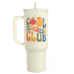 Slider Tumbler 40oz – Beige Teacher