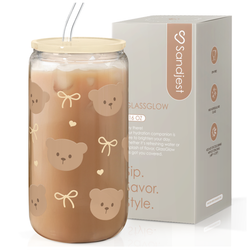 Glass Acrylic Lid 16oz – Bear