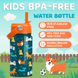 Kids Water Bottle 12oz – Dog