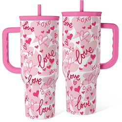 Slider Tumbler 40oz – Pink Love