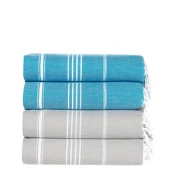 Turquoise - Light Grey