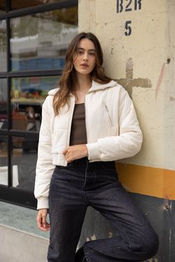 アウターその他 ROCKCAKE Beige Label Crop Puffer Jacket White RC24JP01200 MUSINSA | ROCKCAKE Beige Label Crop Puffer Jacket - White