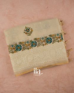 Colours – Ivory with Teal