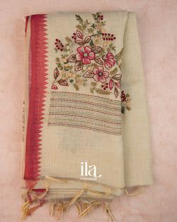 Colours – Cream with Red