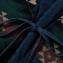 Flannel Kimono – Reversible Jacquard Brushed Kimono