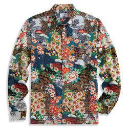 Ukiyoe Garden Long Sleeve Shirt