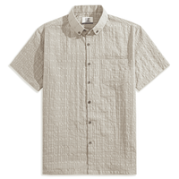  Beige Hollow Texture Shirt