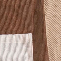 Corduroy – Coffee Brown Colorblock Corduroy