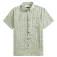 Grass Green Hollow Texture Shirt