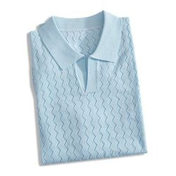 POLO – Classic Zigzag Hollow Knitted Shirt