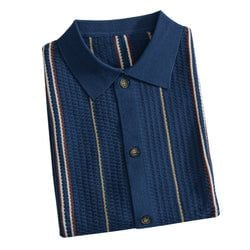 Knitted – Retro Inspired Striped Knit Shirt