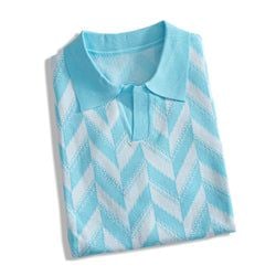 POLO – Jacquard Contrast Knitted Shirt
