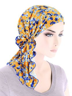 Blue Amber Floral