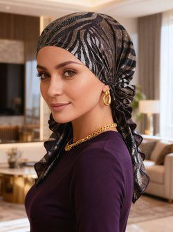 Color – Purple Brown Animal Stripe