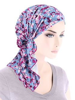 Blue Pink Floral